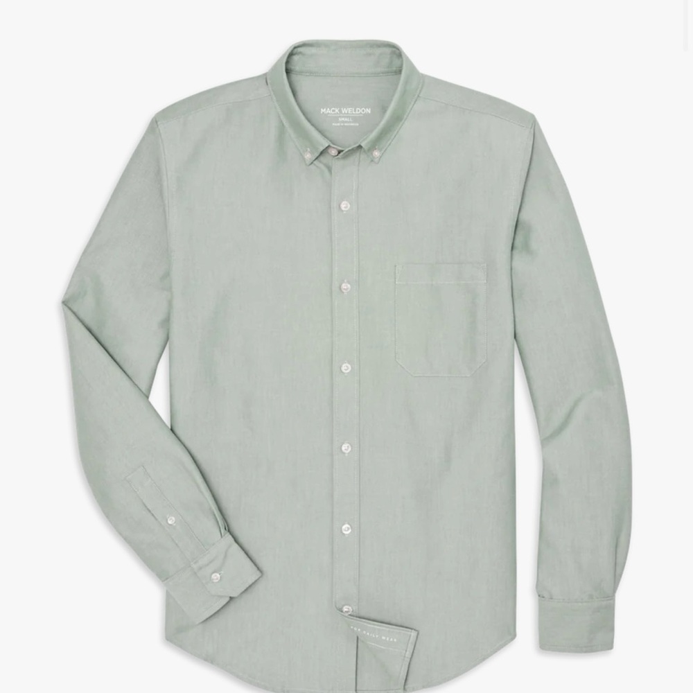 Mack Weldon oxford shirt green s L